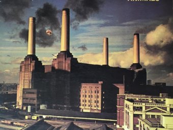 Материал проиллюстрирован фото с винила группы Pink Floyd «Animals», 1977 год.