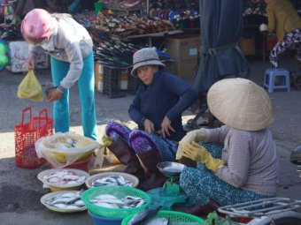 Торговля рыбой во Вьетнаме. И никто не травится.